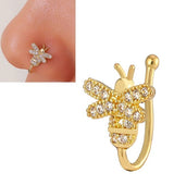 Non Piercing Adjustable Nose Ring Clip On Nose Pin Fashion Body Jewelry – Nose Jewelry Online in Pakistan | Hanaya