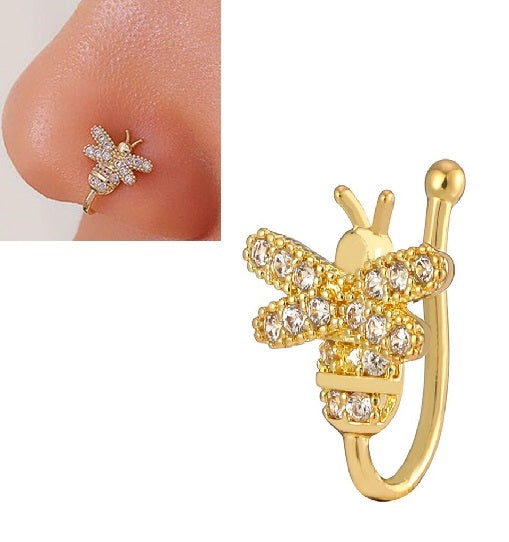 Non Piercing Adjustable Nose Ring Clip On Nose Pin Fashion Body Jewelry – Nose Jewelry Online in Pakistan | Hanaya