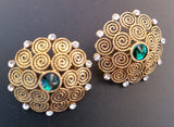 Trendy 1 Inch Flower Unique Shape Fashionable Classy Earring – View 7 – Earrings | Hanaya Pakistan
