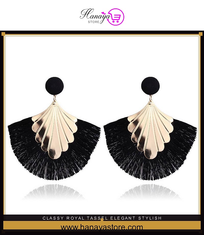 Classy Royal Tassel Elegant Stylish Earrings – Earrings Online in Pakistan | Hanaya