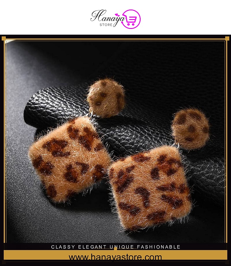 Classy Elegant Unique Fashionable Leopard Retro Drop Earring – Earrings Online in Pakistan | Hanaya