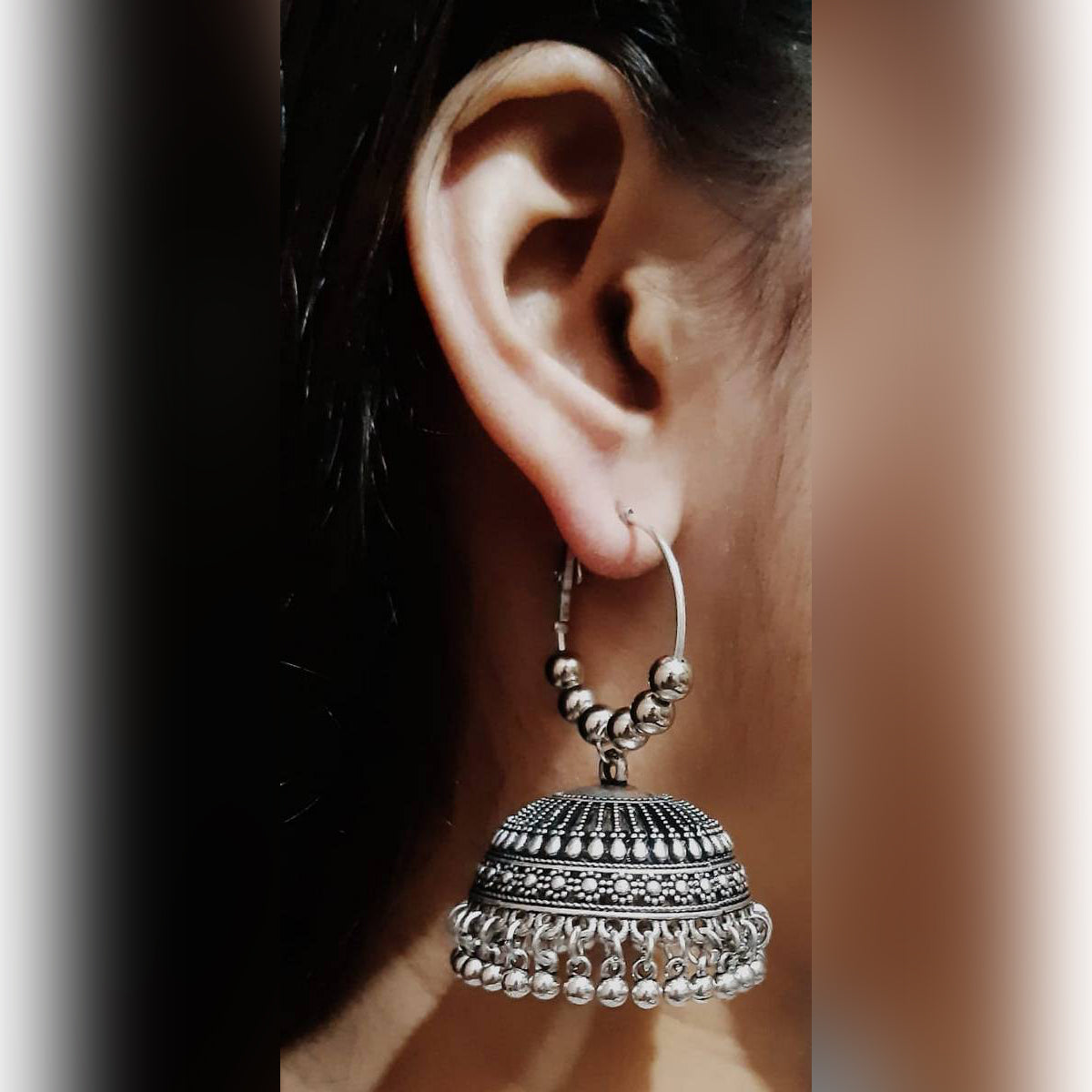 Elegant Big Royal Party Wedding Trendy Earrings – Earrings Online in Pakistan | Hanaya