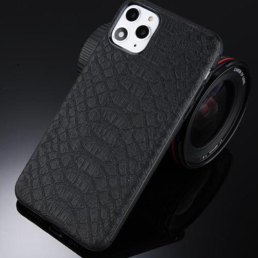 Classy Crocodile Texture Case With Magnetic Compatible for APPLE IPHONE 11 – Close Up – Accessories | Hanaya Pakistan
