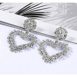 Classy Heart Elegant Stylish Earrings for Women – Close Up – Earrings | Hanaya Pakistan