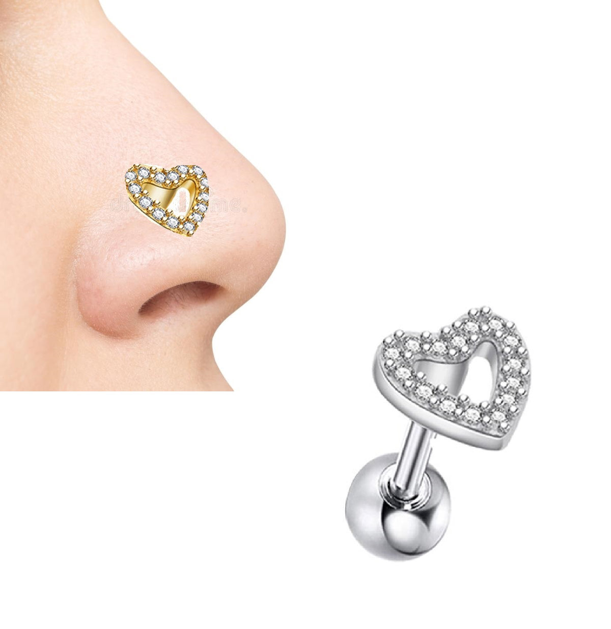 Classic Helix Nose Ring 1piece Piercing Jewelry for All Occasions – Image 2 of 2