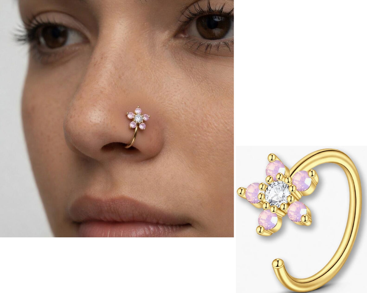 Piercing 1 PIECE Ring nose Bali Piercing Nathli Long Helix Nose Ring Body Jewelry
