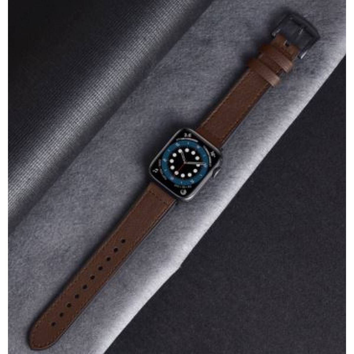 Compatible for APPLE iWatch 42/44mm Leather Silicone Series 1/2/3/4/5 – Close Up – Accessories | Hanaya Pakistan