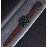 STRAP Outer Leather Inner Silicon Compatible For APPLE strap Classy 42/44mm Series 1/2/3/4/5/6 – View 4 – Accessories | Ha...