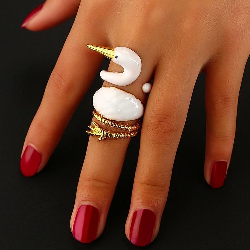 Elegant Royal Charm Trendy Adjustable Ring – Close Up – Accessories | Hanaya Pakistan