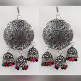 Trendy Classy Antique Vintage Handmade Circle meenakari Elegant Earring – Close Up – Accessories | Hanaya Pakistan