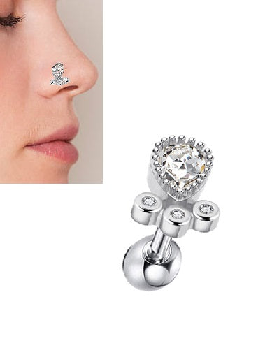 Piercing 1 Piece High Quality 1 2mm Nose Ring Nostril Body Elegant Jewelry – Buy nose jewelry online in Pakistan