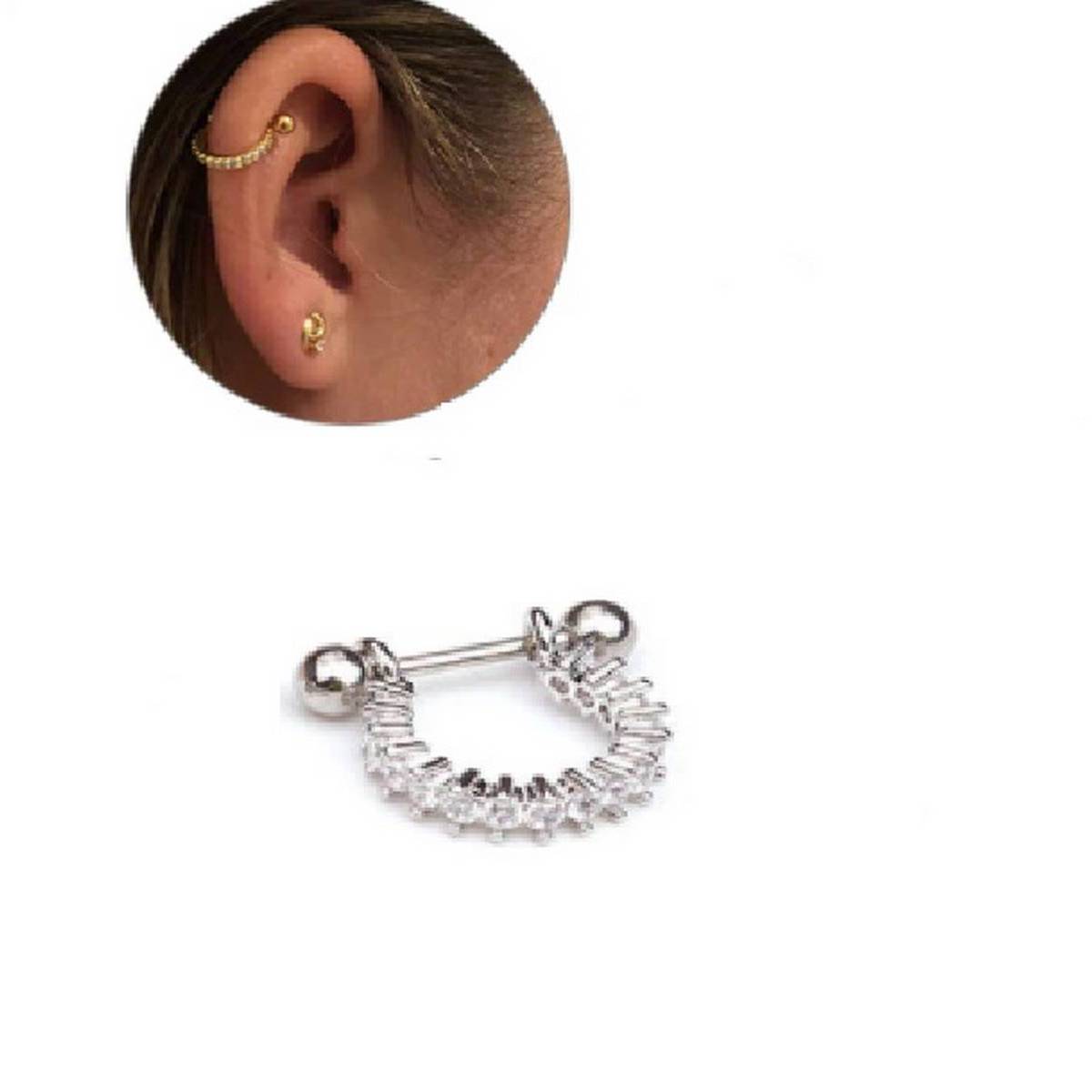 Vintage Spiral Matte Cross Earrings with Free Gift Box – Close Up – Earrings | Hanaya Pakistan