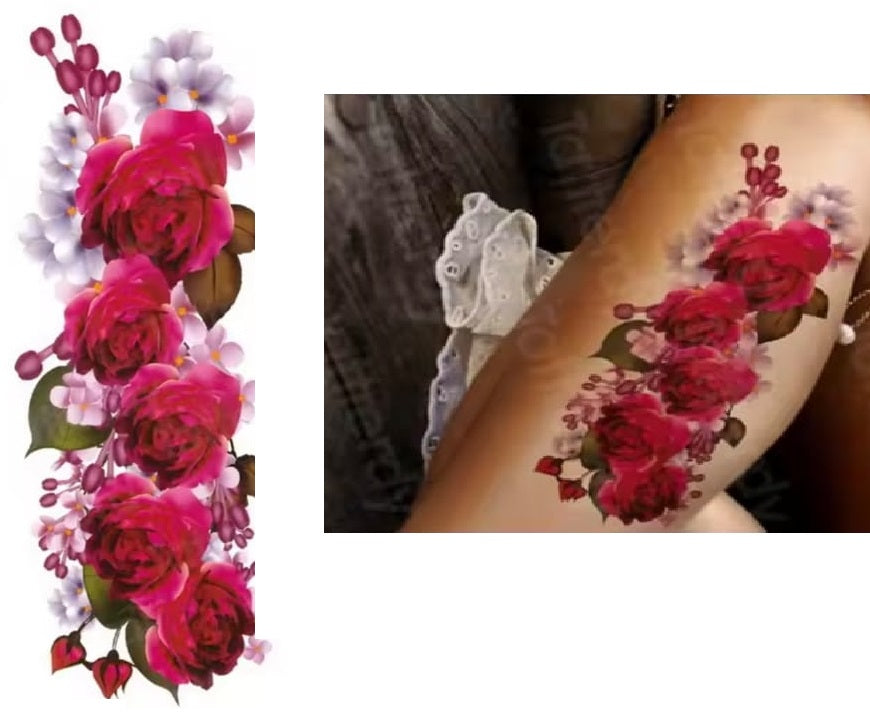 Waterproof Temporary Tattoo Sticker Face hand tattoo leg tattoo neck tattoo wrist tattoo thigh tattoo back tattoo arm ta