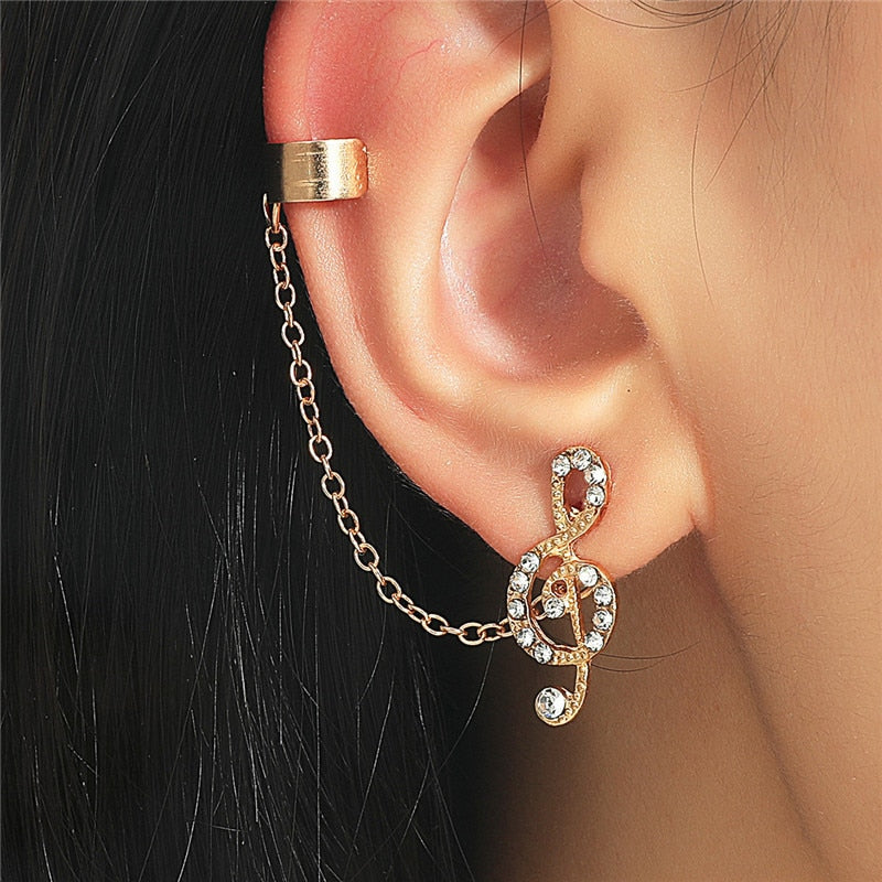Pair of High Quality Korean Style Ear Cuff Style Elegant Stylish Trendy Earrings – Earrings Online in Pakistan | Hanaya