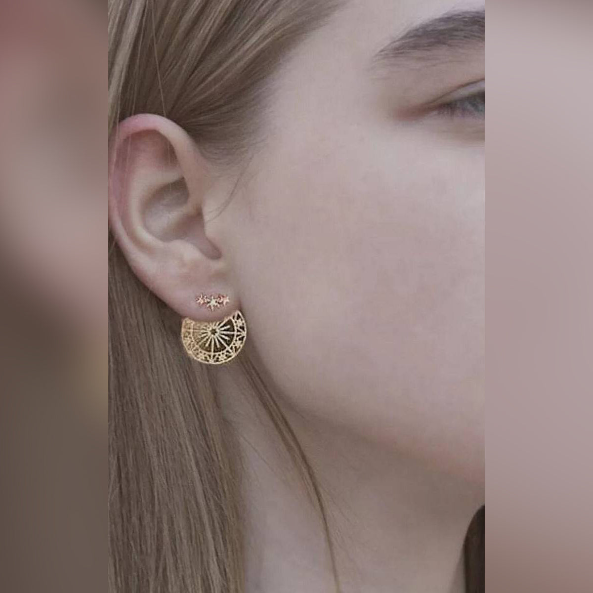 High Quality Front and Back Hanging Classy Earring – Earrings Online in Pakistan | Hanaya