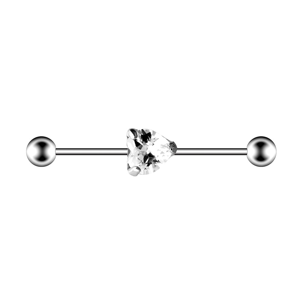 Get Steel 38mm Ear Plug 14G Piercing Industrial Cartilage Ear Jewelry Today – Close Up – Earrings | Hanaya Pakistan