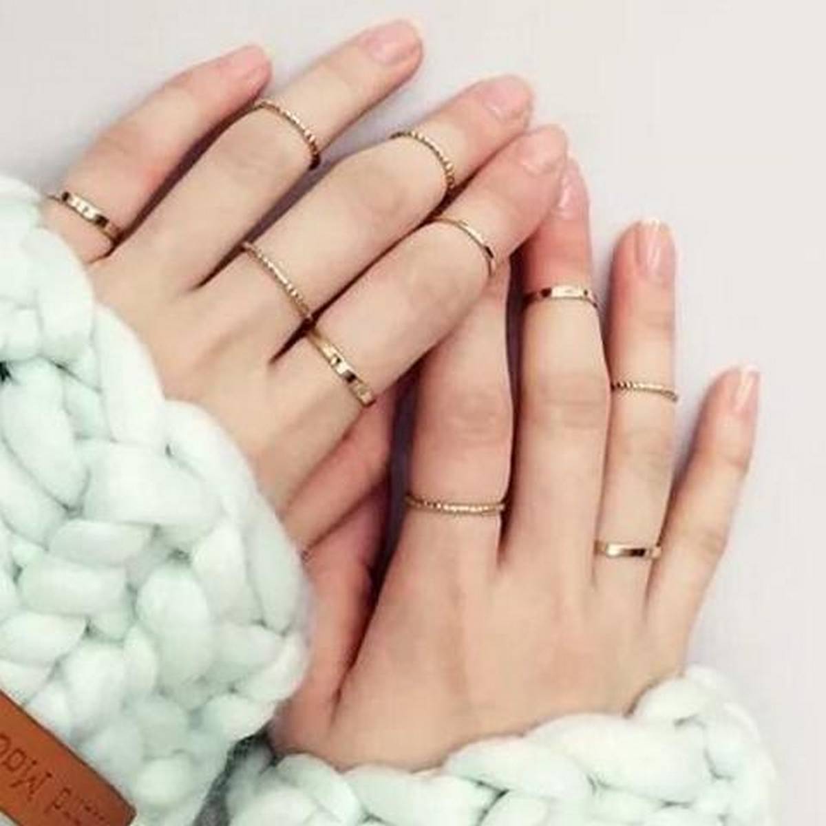 Elegant Royal 10 Pieces Classy Rings For Trendy Women – Close Up – Accessories | Hanaya Pakistan
