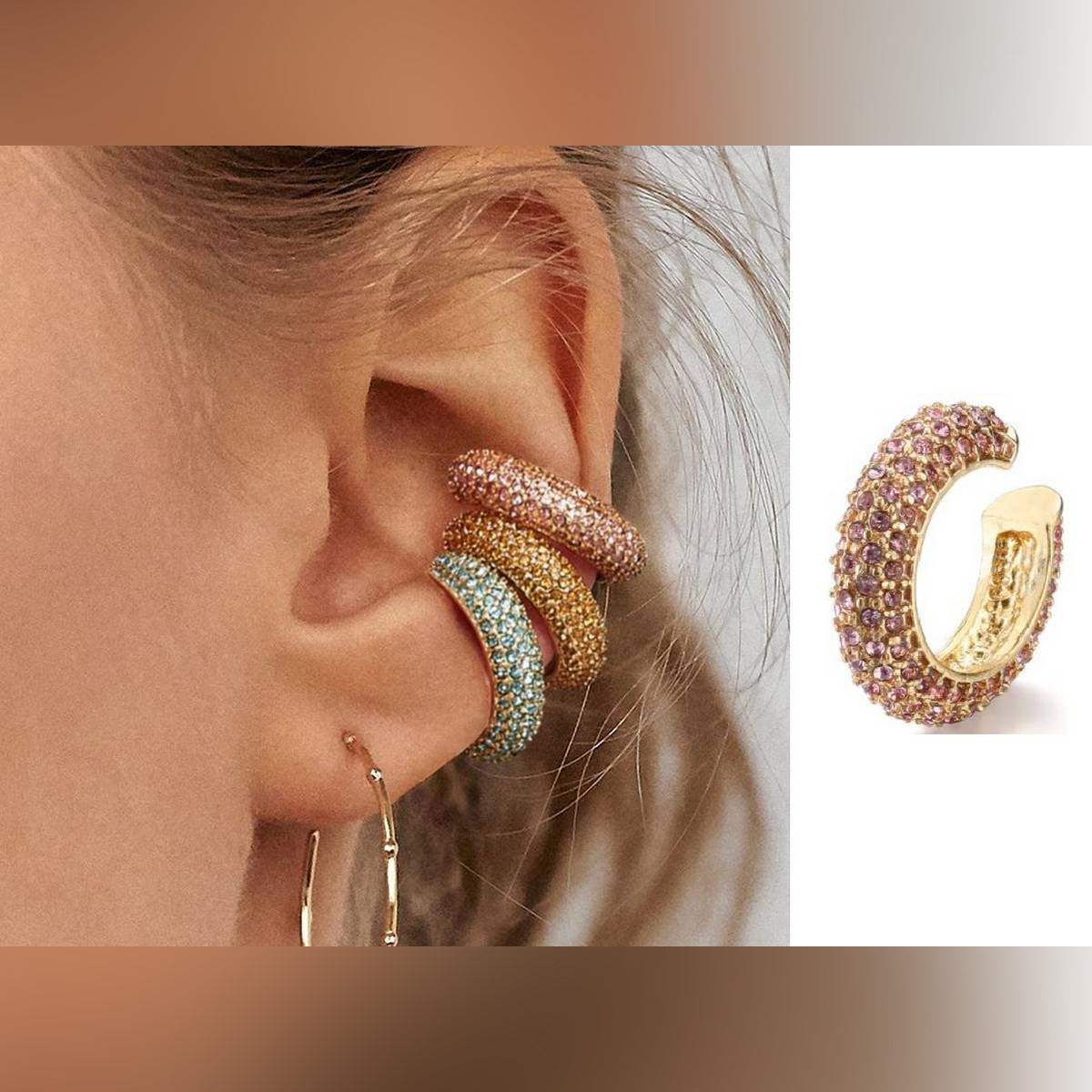 1 Piece Adjustable Ear Cuff High Quality – Image 2 of 4