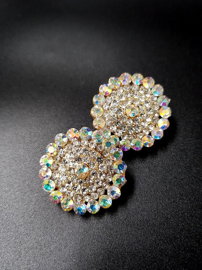 High Quality Classy Royal Fully Round Crystal Trendy Earring – Image 3 of 3