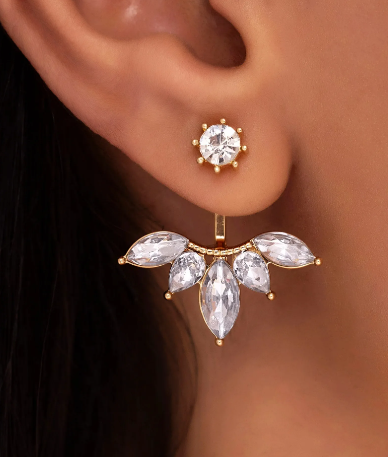 Front Back Earrings Stylish Hanging Drop & Huggie Designs