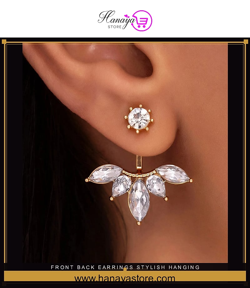 Front Back Earrings Stylish Hanging Drop & Huggie Designs