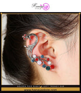 Golden Pair Right & Left Trendy Ear Cuff Butterfly Tassel Chain