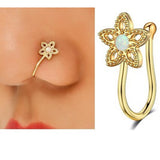 Stylish Heart Non Piercing Clip On Thin Nose Ring Fake Nostril Body Jewelry – Nose Jewelry Online in Pakistan | Hanaya