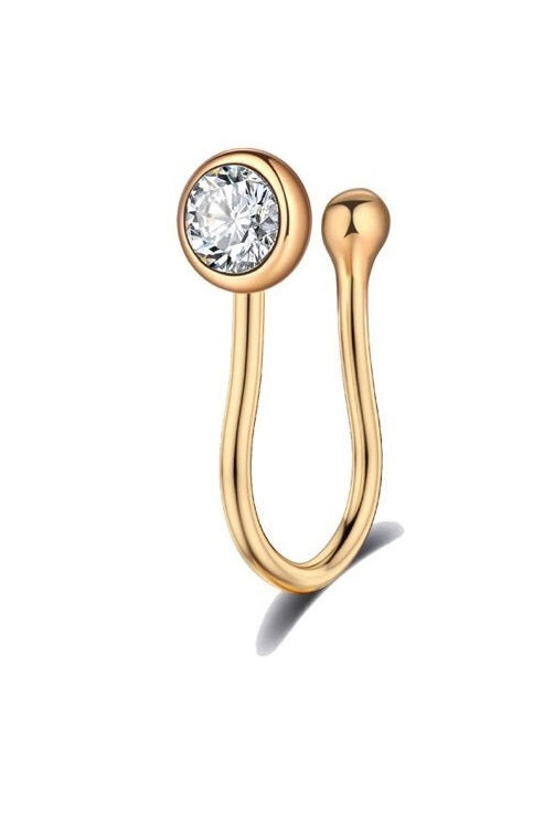 Non Piercing Clip On Nose Ring Thin Nose Pin Stylish Nostril Jewelry for Women – Nose Jewelry Online in Pakistan | Hanaya
