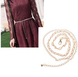Thin gold-tone waist chain belt – kamarband ladies belt Pakistan – Hanaya