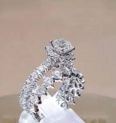 Trendy 2 Pcs Crystal Stone Rings For Women – Accessories Online in Pakistan | Hanaya