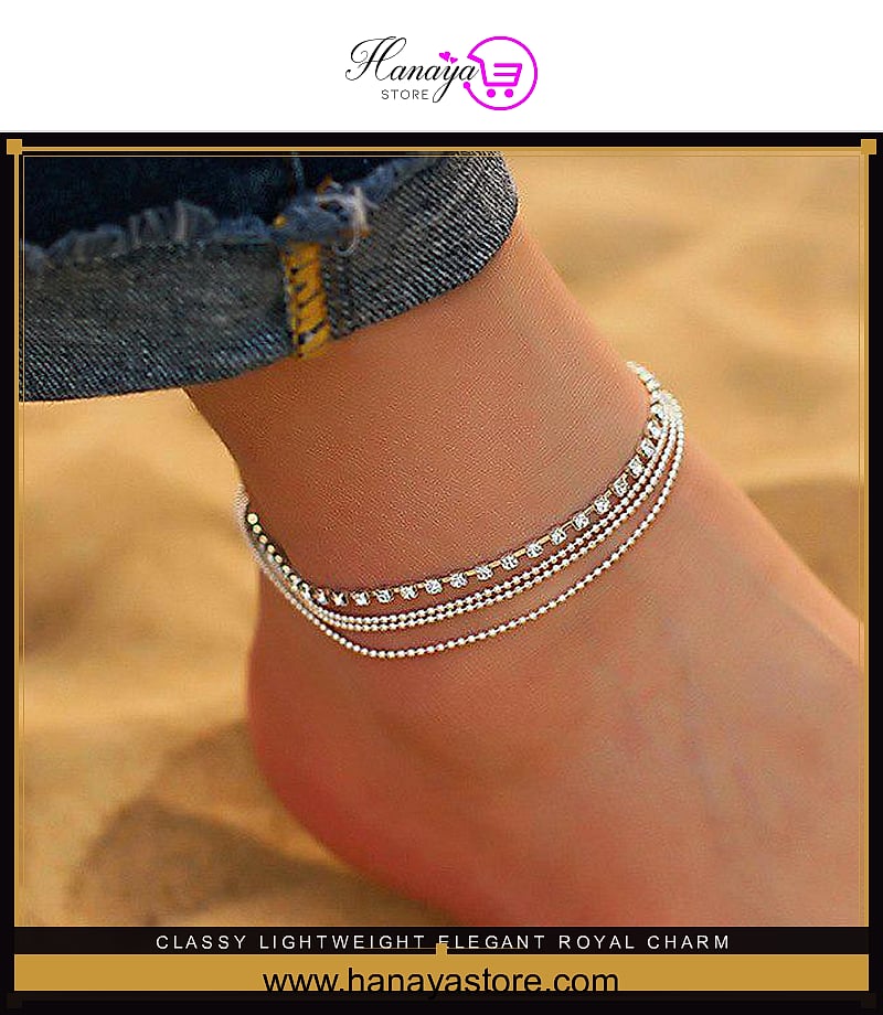 Classy Lightweight Elegant Royal Charm anklet for girls stylish anklet for – anklet Online in Pakistan | Hanaya