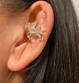 Pair of Needle Ear Wrap Hook Classy Royal Party Trendy Earring – Image 4 of 6