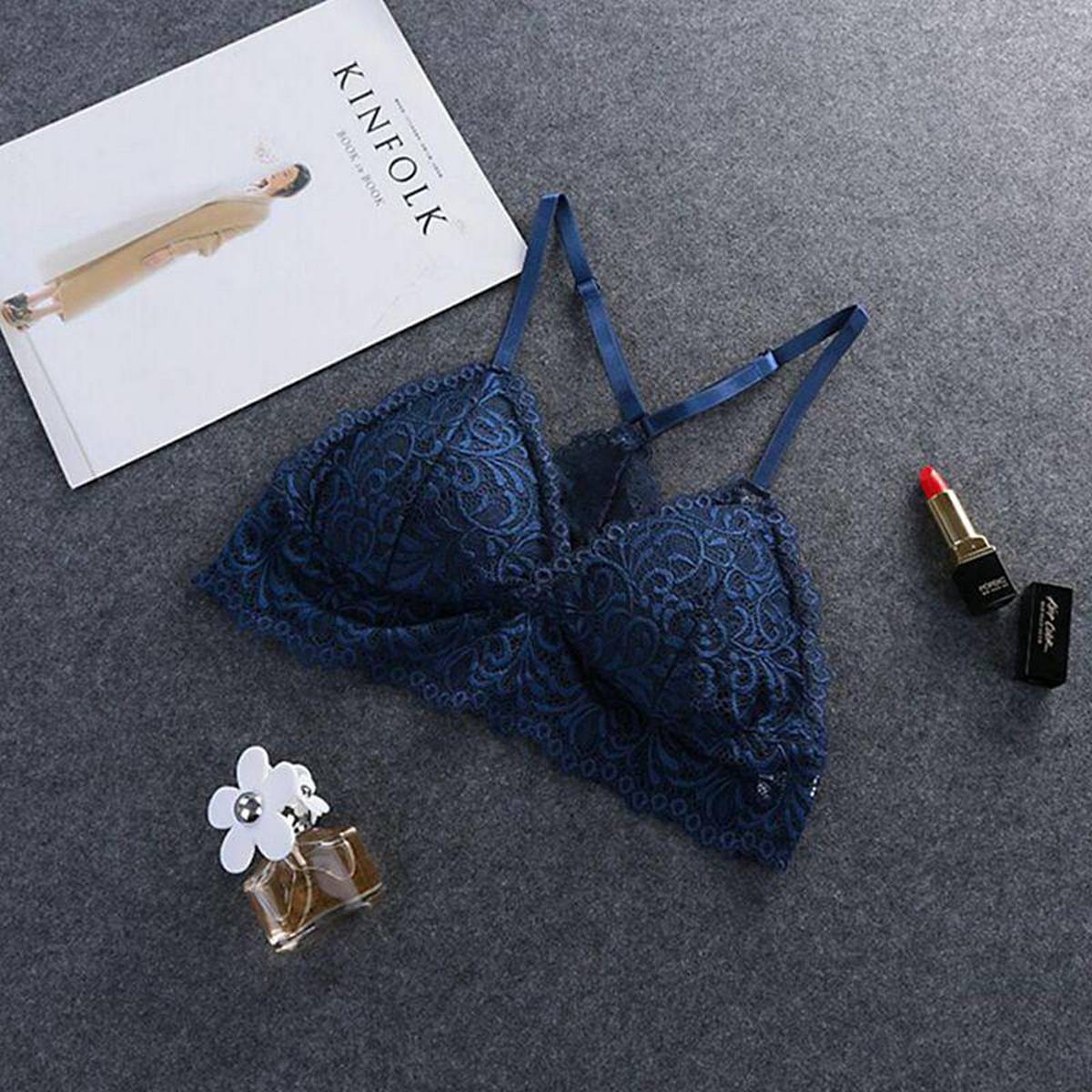 Women Seamless Bra Lace Y Shape Strap Lingerie Brassiere Convertible Padded Bra – Accessories Online in Pakistan | Hanaya