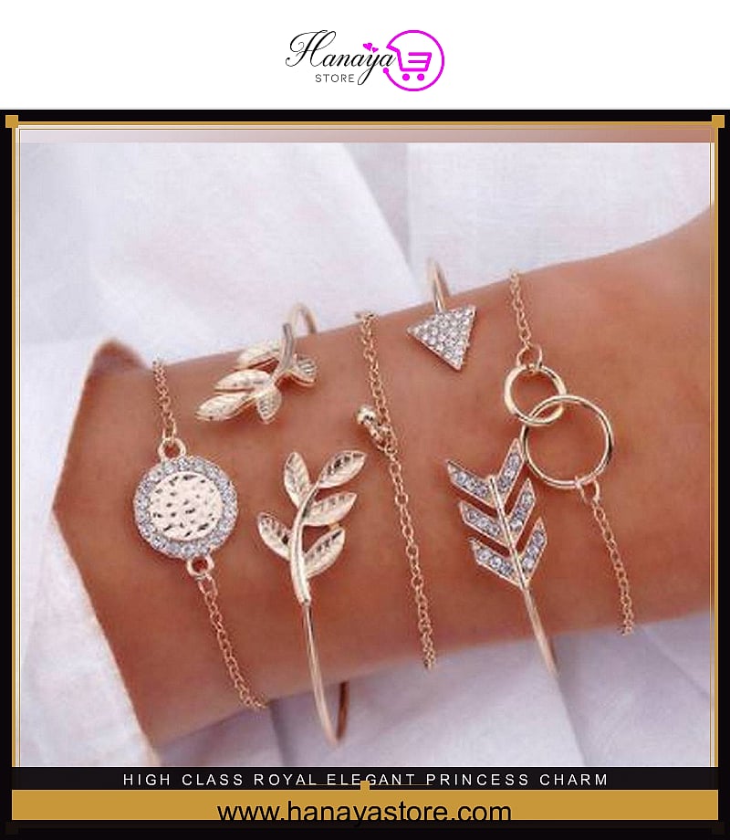 High Class Royal Elegant Princess Charm Bracelet Set – bracelet Online in Pakistan | Hanaya