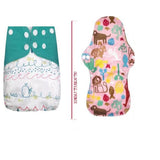 Baby Cloth Reusable Diaper Nappy Washable Adjustable  FREE 5 Changeable Pads – Close Up – Accessories | Hanaya Pakistan