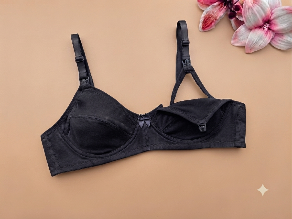 Everyday Premium Cotton Feeding Nursing Non-Padded Seamless Wireless Soft Bra Women's Bras Breathable And Comfortable Li