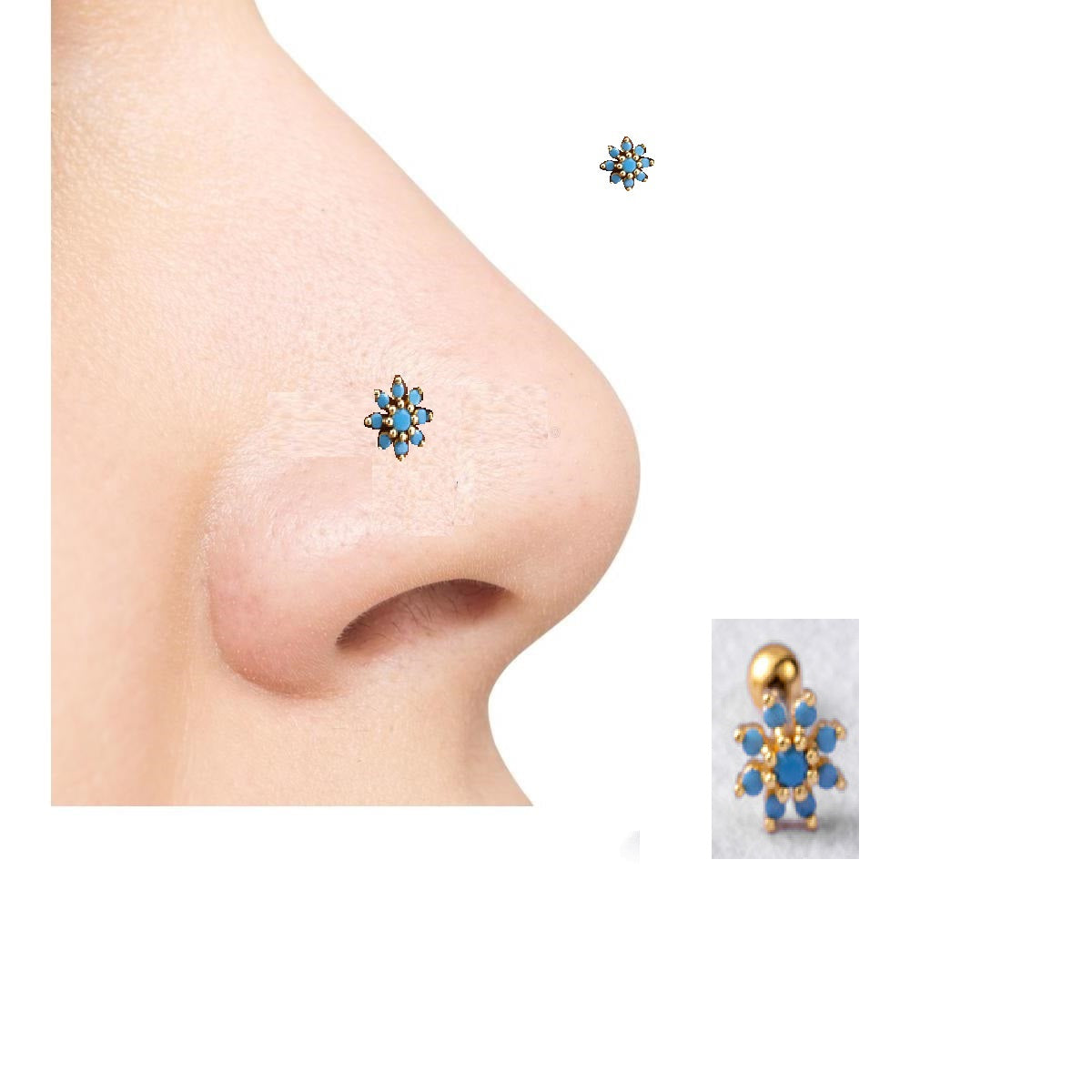 Helix Nose Piercing Ring – 1pc Fashion Body Jewelry – Nose Jewelry Online in Pakistan | Hanaya