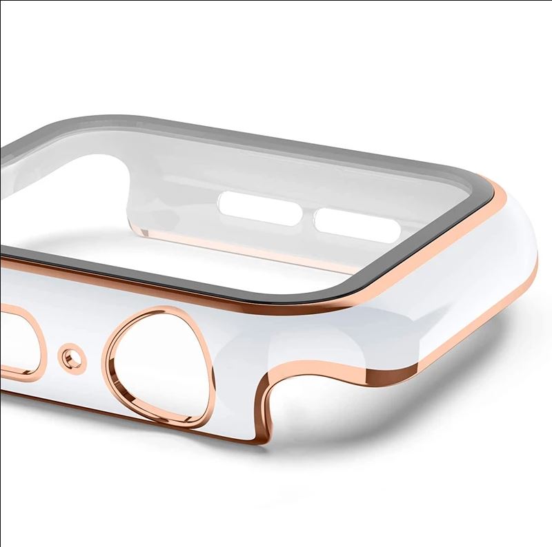 360 Protection With Glass Front Premium Quality Bumper Case Protector Compatible for APPLE iwatch 44mm Series 4/5/6 – Life...