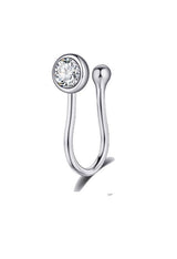 Non Piercing Clip On Nose Ring Thin Nose Pin Stylish Nostril Jewelry for Women – Close Up – Nose Jewelry | Hanaya Pakistan