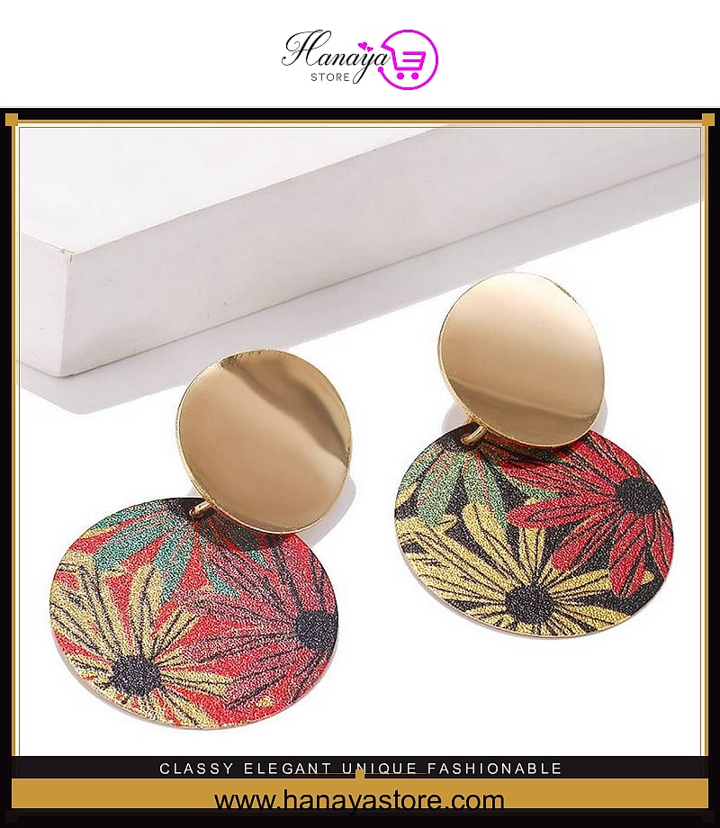 Classy Elegant Unique Fashionable Flowery Sha ped Drop Earring – Earrings Online in Pakistan | Hanaya