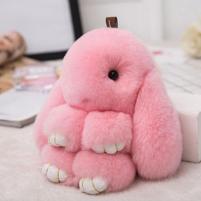 Cute Bunny POMPOM Keychain Fluffy Key Chains Pom Pom – Lifestyle – Buy Accessories Pakistan | Hanaya
