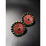 High Quality Classy Royal Fully Round Crystal Trendy Earring – Image 2 of 3