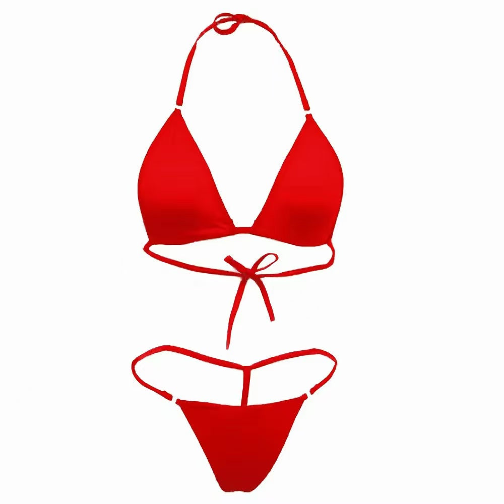 One Size (Fits:40-65 KGS) Bra Set Lingerie Set Women Trendy Underwear Bikini Three-point Set (weight:40-65 KGS) – Image 2 of 3