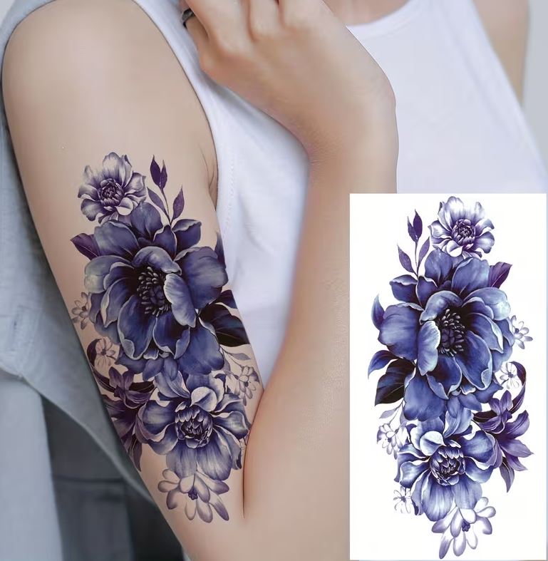 Waterproof Temporary Tattoo Sticker Face hand tattoo leg tattoo neck tattoo wrist tattoo thigh tattoo back tattoo arm tattoo foot tattoo Mehndi Henna