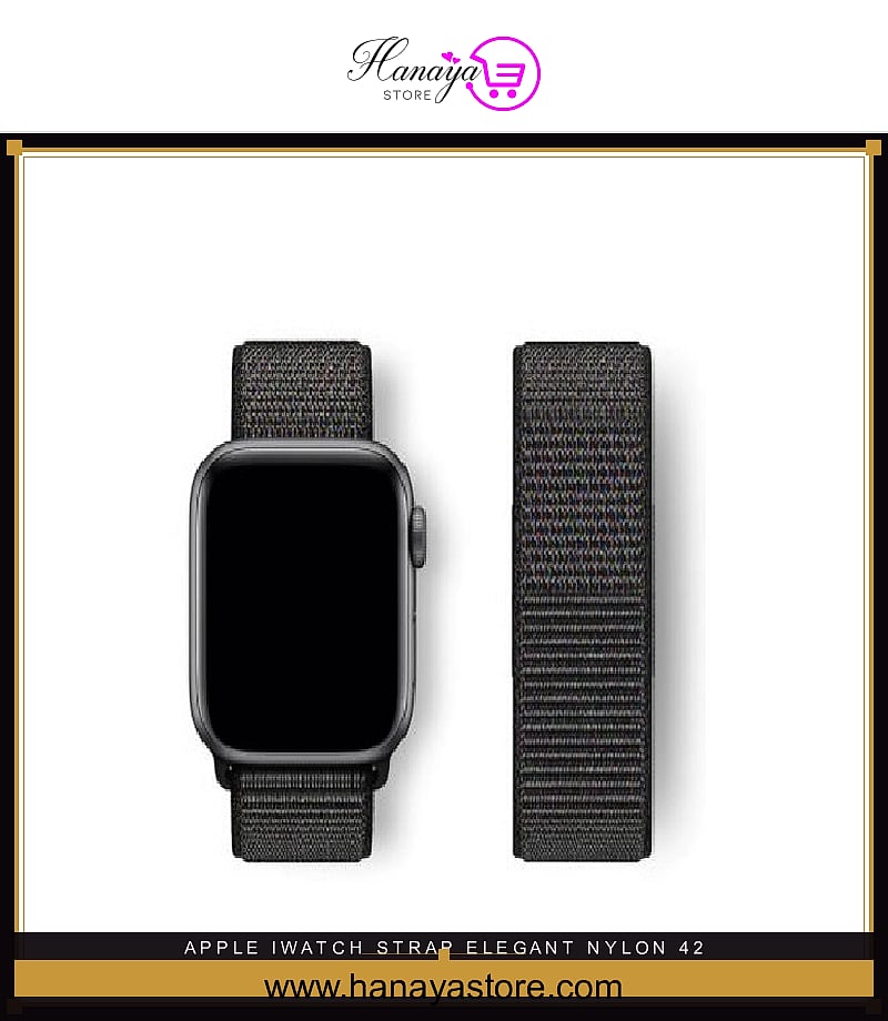 Apple Iwatch Strap Elegant Nylon 42/44mm Series 1/2/3/4/5 – Accessories Online in Pakistan | Hanaya