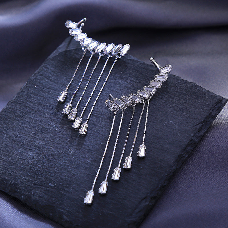 Pair Of High Quality Korean Tassel Ear Cuff Style & Elegant Stylish Earring – Image 3 of 3