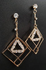 High Quality Cubic Zircon CZ Shinny Royal Party Wedding Classy Trendy Earring – Image 2 of 2