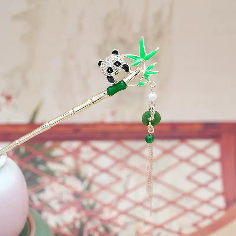 Elegant Chinese Style Hair Clip Tassel Hair Stick Traditional Floral Design – Traditional Floral Hair Stick for Women Hair...
