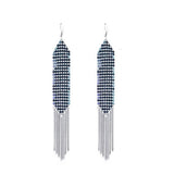 Elegant Royal Sequins Tassel Trendy Classy Elegant Earring – Close Up – Earrings | Hanaya Pakistan