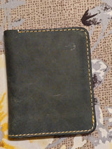 Genuine Leather Wallet for Men | Crazy Horse Pull-Up Cowhide Bifold Wallet with Card Slots & Cash Compartment